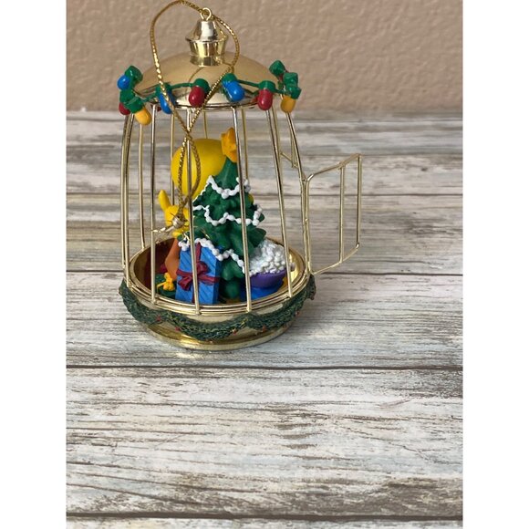 Tweety “Twee Twimmings” Cage Ornament 2000 Bradford Editions | Looney Tunes Chri - Picture 7 of 10